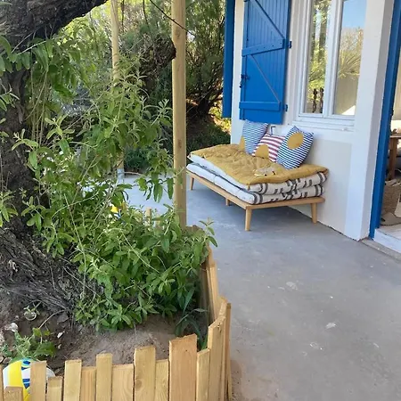 Cabanon Bohème Les Pieds Dans Le Sable Et En Première Ligne De Casa vacanze Marseillan (Herault)